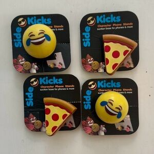 4/$20 4 - Tzumi Side Kick Character Phone Stand 2/pizza 2/laughing emoji